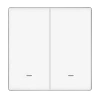 Interruptor  smart bat. 3v, 2 tecla, ble+sigmesh myhouse x branco  